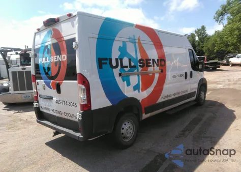 2019 Ram Promaster 2500 High Roof 159 Wb from USA, damaged, VIN 3C6TRVDG6KE513228